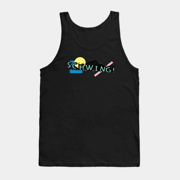 90s Schwing! Tank Top by ZeroRetroStyle